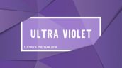 Ultra Violet Color Of The Year 2018