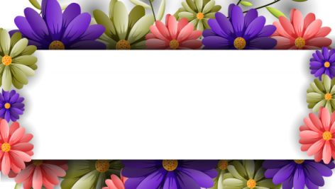 Vector Illustrator Spring Background With Beautiful Flowers