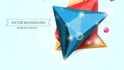 Vector Polygon Colorful Abstract Background
