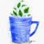 Watercolor Tea Cup