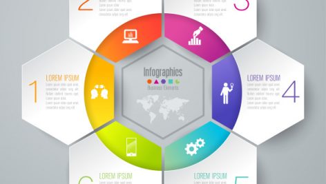 White Paper Infographic Elements For The Presentation