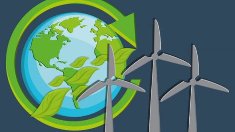 Wind Turbine Alternative Energy Source Eco Friendly Icons