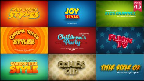 Preview Cartoon Titles Styles 22584347