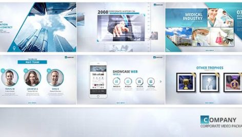 Preview Blue Corporate Video Package 16048452