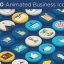 Preview 100 Animated Business Icons 10707226