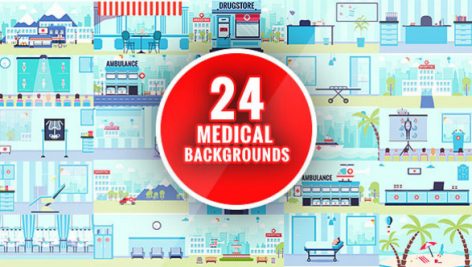 Preview Flat Medical Background 99048