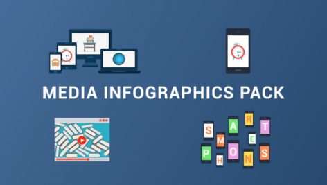 Preview Media Infographics Pack 92574