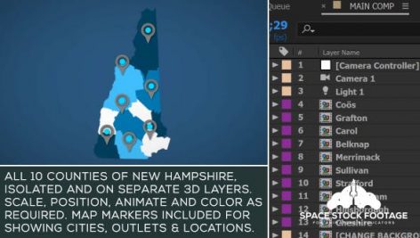 Preview New Hampshire Map Kit 20822489