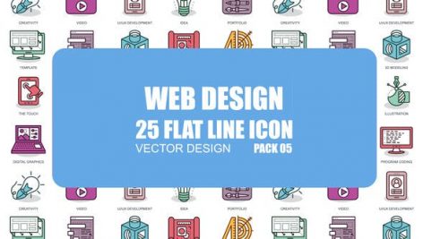 Preview Web Design Flat Animation Icons 23370362