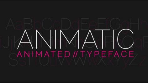 Preview Animatic Animated Typeface 7888603