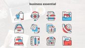 Preview Business Essential Thin Line Icons 23454667