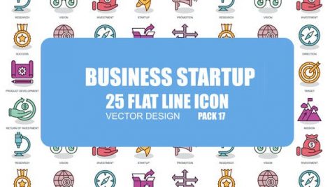 Preview Business Startup Flat Animation Icons 23381216