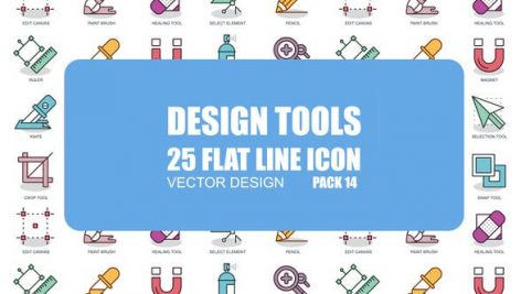 Preview Design Tools Flat Animation Icons 23381151