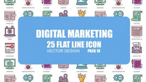 Preview Digital Marketing Flat Animation Icons 23381230