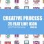Preview Creative Process Flat Animation Icons 23370301