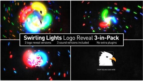 Preview Swirling Lights Logo Reveal 3 In Pack 6813791