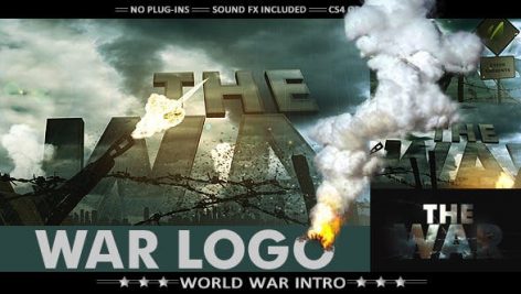 Preview War Logo Realistic Military Intro 7725040