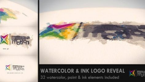 Preview Watercolor Ink Logo Reveal 10032703