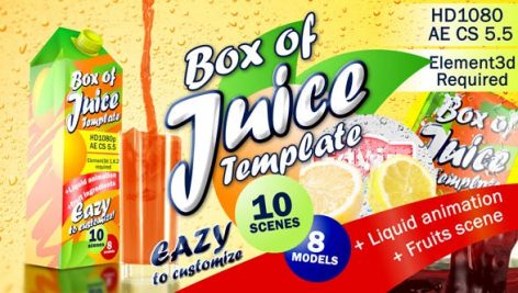 Preview Box Of Juice Template 15577952
