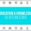 Preview Education Knowledge 50 Thin Line Icons 23172162