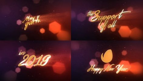 Preview New Year Wishes 3D Logo Text 18940904