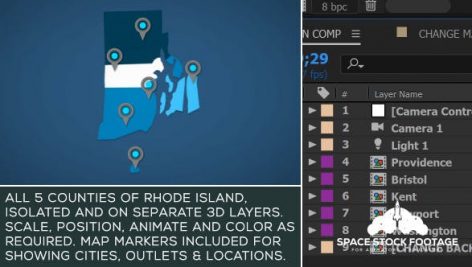 Preview Rhode Island Map Kit 20876366