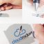 Preview Hand Is Drawing Logo Mock Up 9346094