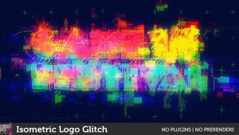 Preview Isometric Logo Glitch 18080686