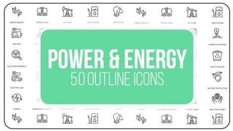 Preview Power And Energy 50 Thin Line Icons 23172135