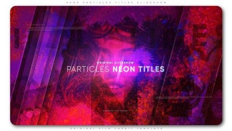 Preview Neon Particles Titles Slideshow 23201498