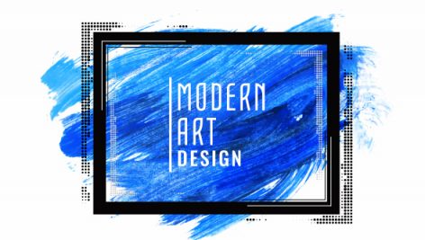Freepik Abstract Blue Watercolor Modern Banner Design