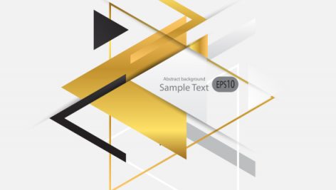 Freepik Abstract Gold Geometric Vector Background With Triangles