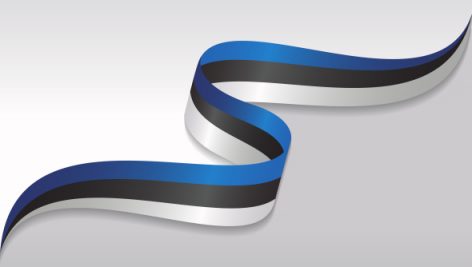 Freepik Abstract Wavy Flag Of The Estonia With Ribbon Style