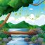 Freepik Background Scene With River In Forest