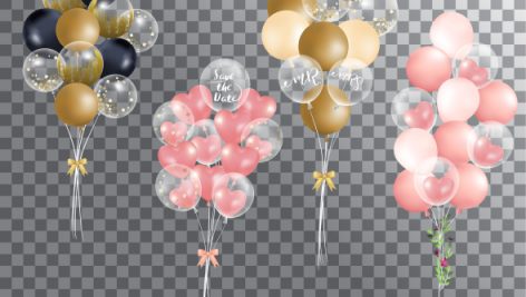 Freepik Balloons On Transparent Background