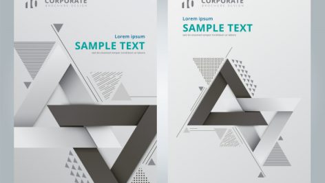 Freepik Brochure Geometric Composition Forms Modern Background With Decorative Triangles