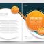 Freepik Business Brochure Template With Orange Circle Shapes