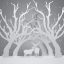 Freepik Deer Family In Forest With Snow In Winter Season Paper Craft Style