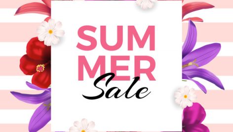 Freepik Floral Summer Sale Background