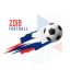 Freepik Football Championship 2018 Cup Stylish Background