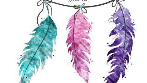 Freepik Hanging Feathers Design