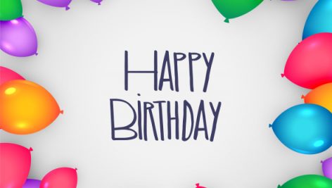 Freepik Happy Birthday Card Design With Colorful Balloons