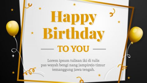 Freepik Happy Birthday Card Template 2