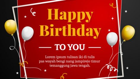 Freepik Happy Birthday Card Template