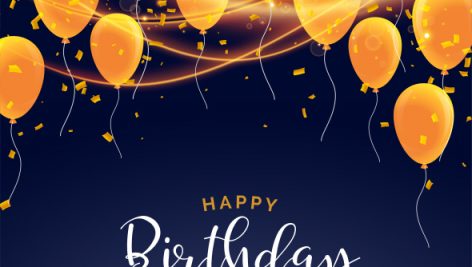 Freepik Happy Birthday Celebration Card Design