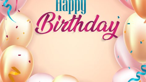 Freepik Happy Birthday Typography Vector Design
