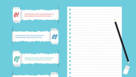 Freepik Info Graphic Template Tearing Note Paper