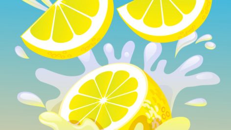 Freepik Lemon Splash Illustration