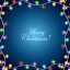 Freepik Merry Christmas Garland Lights Greeting Cards