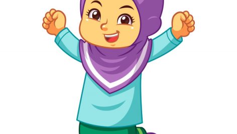 Freepik Moslem Girl Jumping